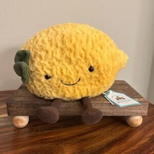 Jellycat Lemon NEW! Jellycat Small Amuseables Lemon Authentic Jellycat